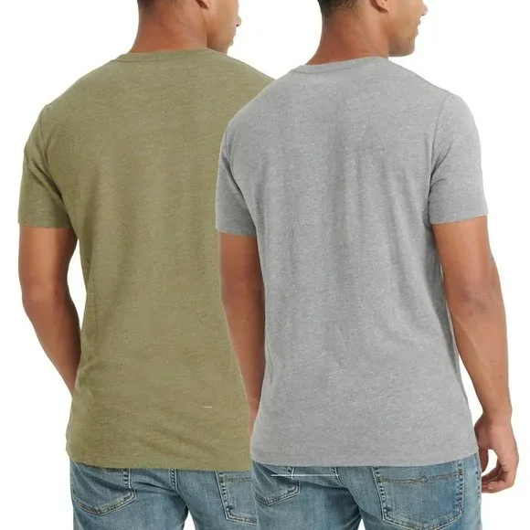 NWT Lucky Brand 2-Pack T-Shirt Soft Cotton Logo Graphic Print Tee - Picture 2 of 4